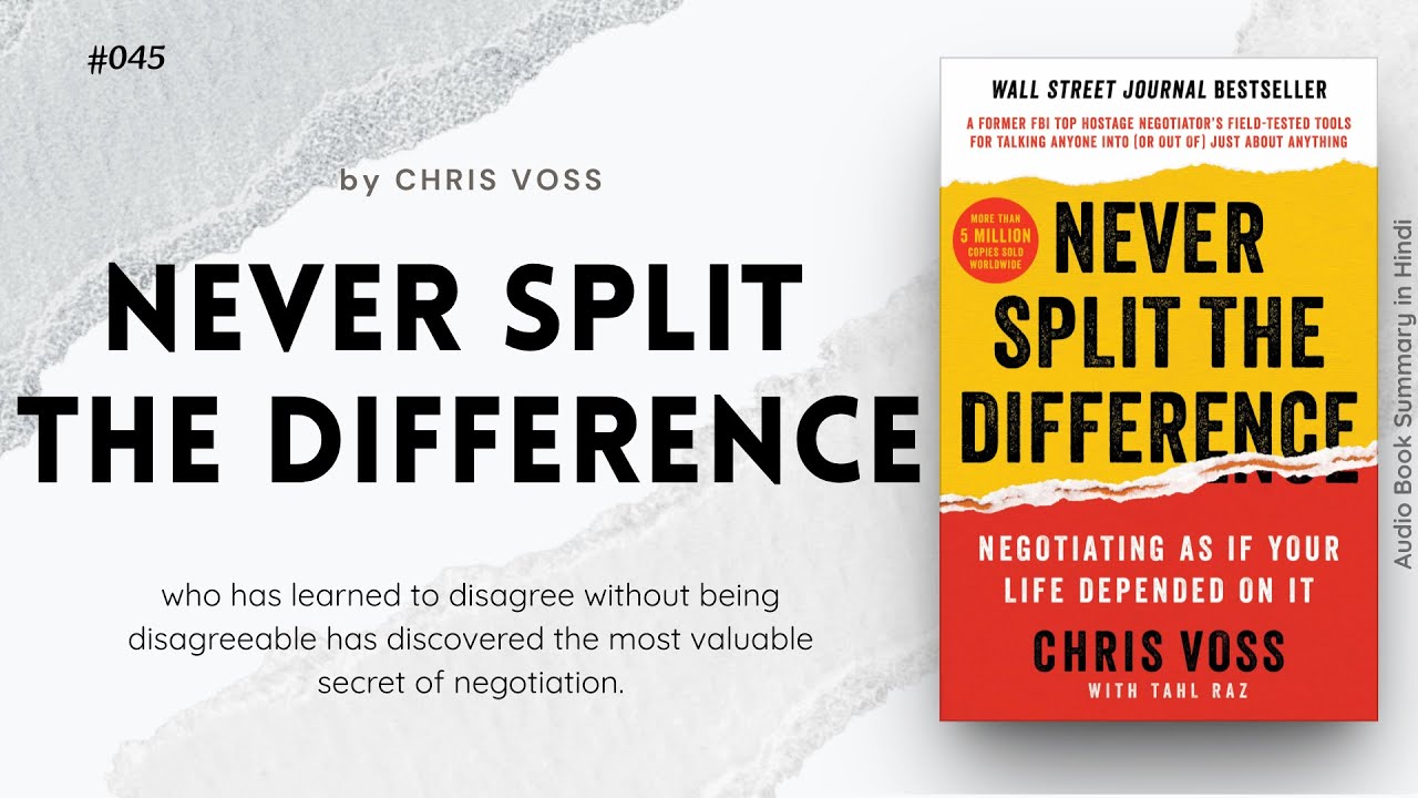 Never Split the Difference Hindi Summary - FBI Negotiation Secrets