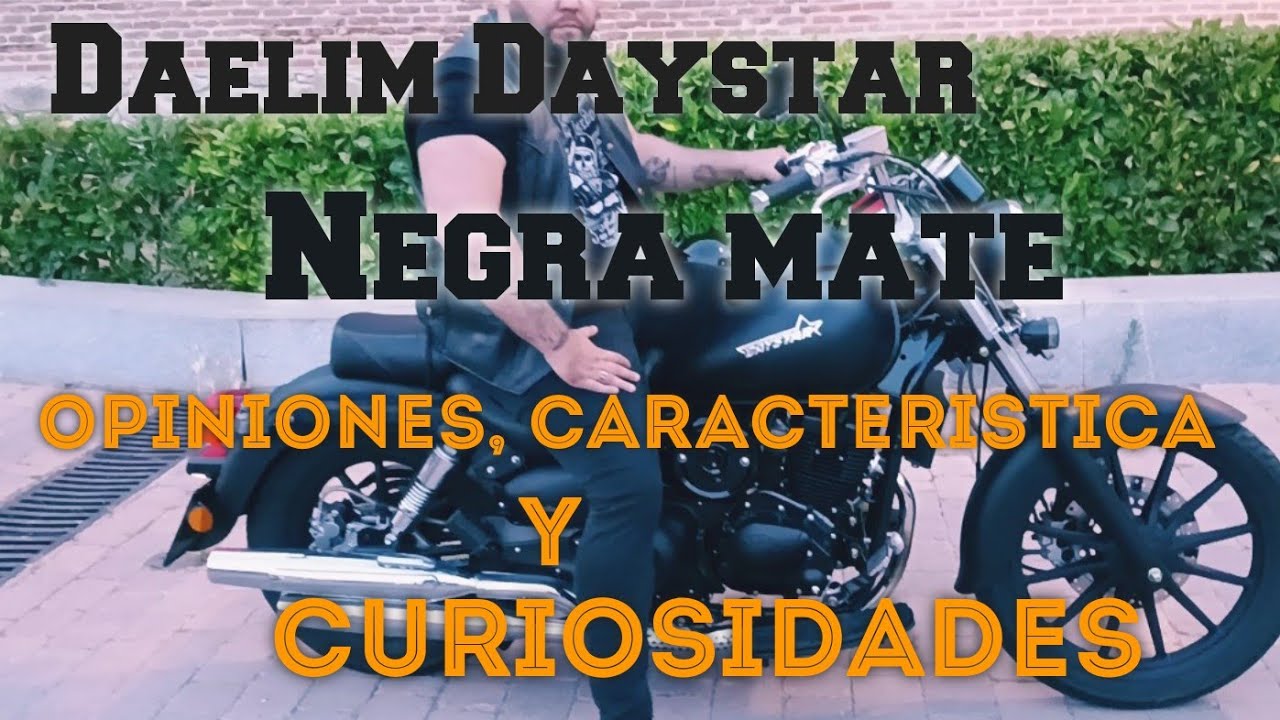 Todo sobre Daelim Daystar 125cc NEGRA MATE