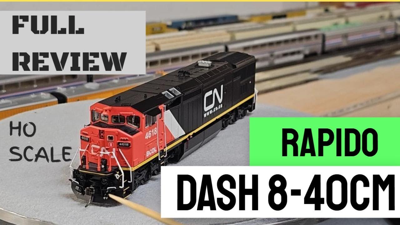 Обзор Rapido HO Dash 8-40CM: DC/DCC ESU LokSound + Rock Lights — подробный обзор модели поезда!