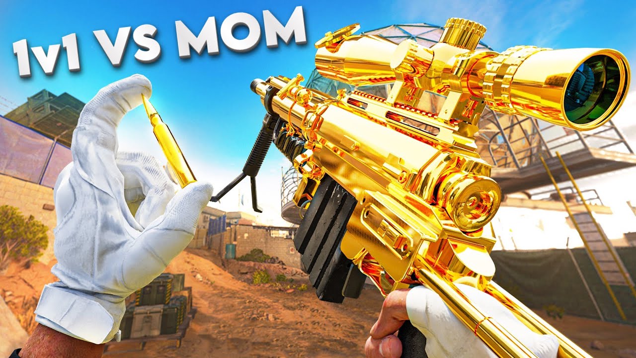 I 1v1 My Mom On Call of Duty.. (MW2 Sniping)