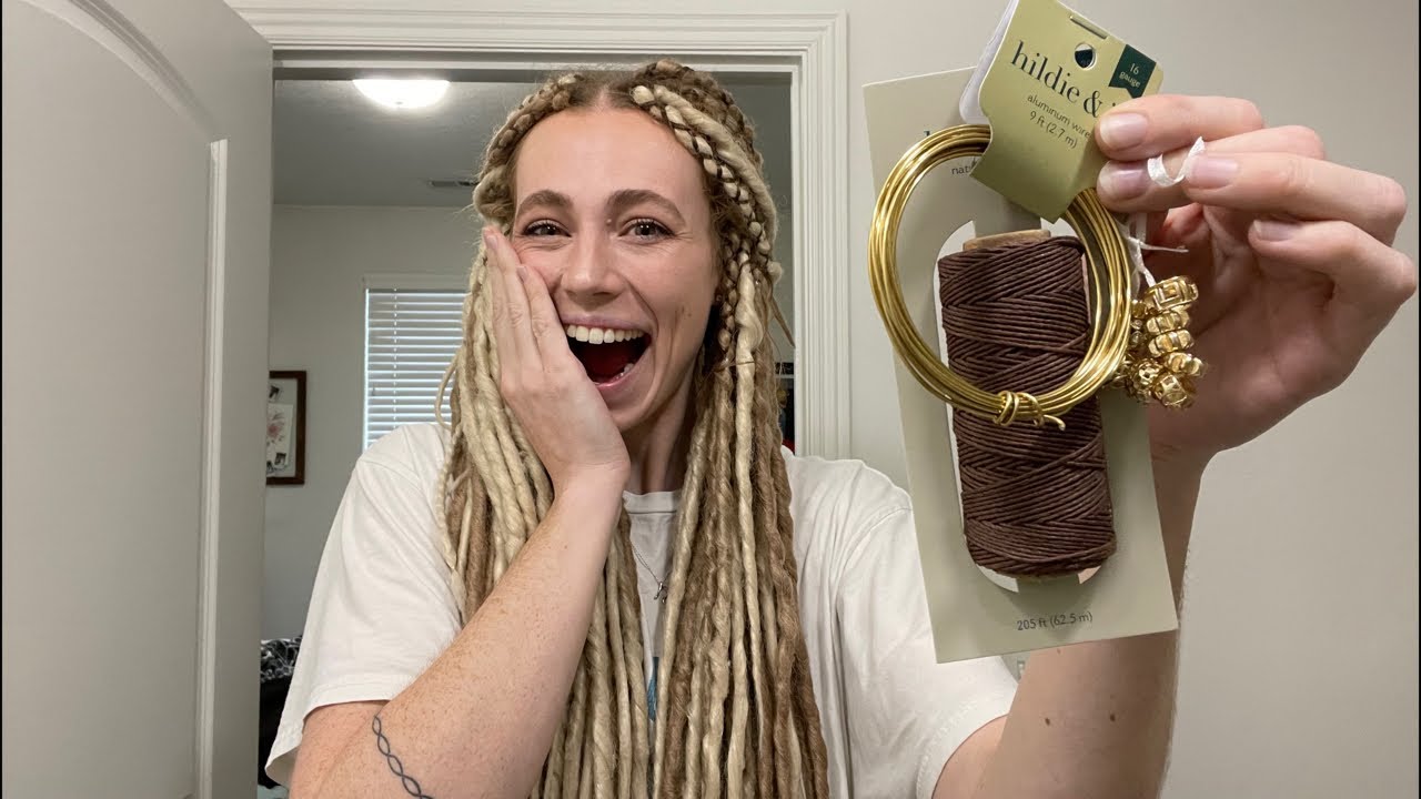 Installing accessories to my dreadlock extensions!