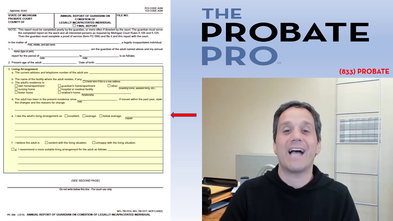 Annual Report of Guardian #theprobatepro #probate #guardian #annualreport