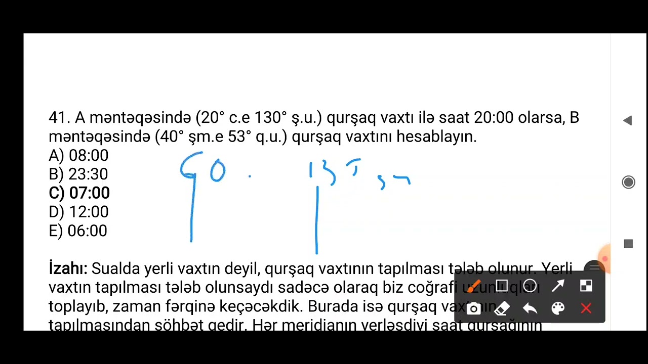 Saat qurşağı məsələlərin izahı  2