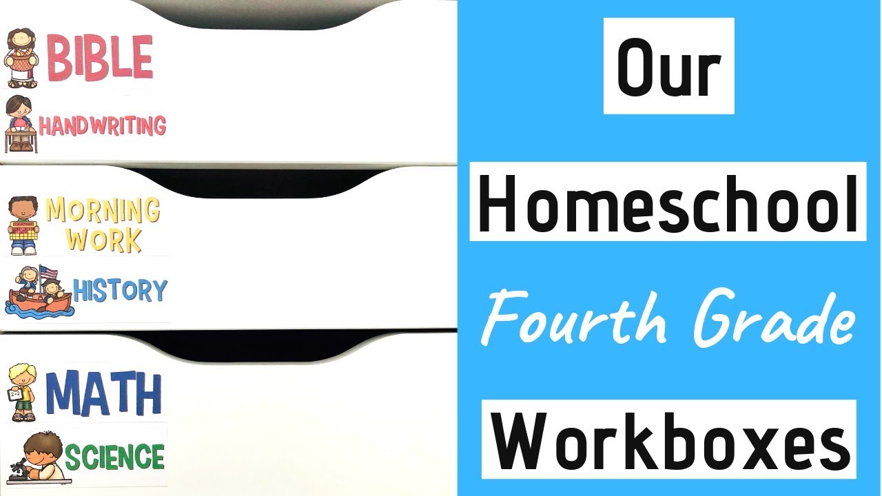 How We Use Workboxes for Fourth Grade