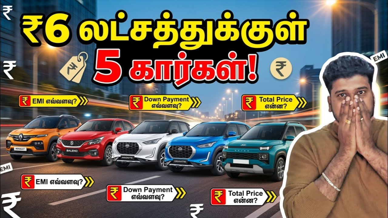 Топ-5 автомобилей стоимостью до 6 лакхов рупий в 2026 году 🚗 | Каков размер ежемесячного платежа?...