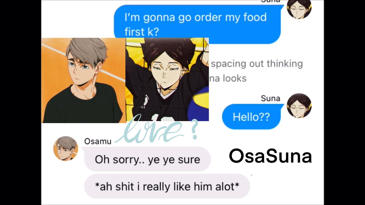 Haikyuu texts| OsaSuna | First day at Inarizaki High