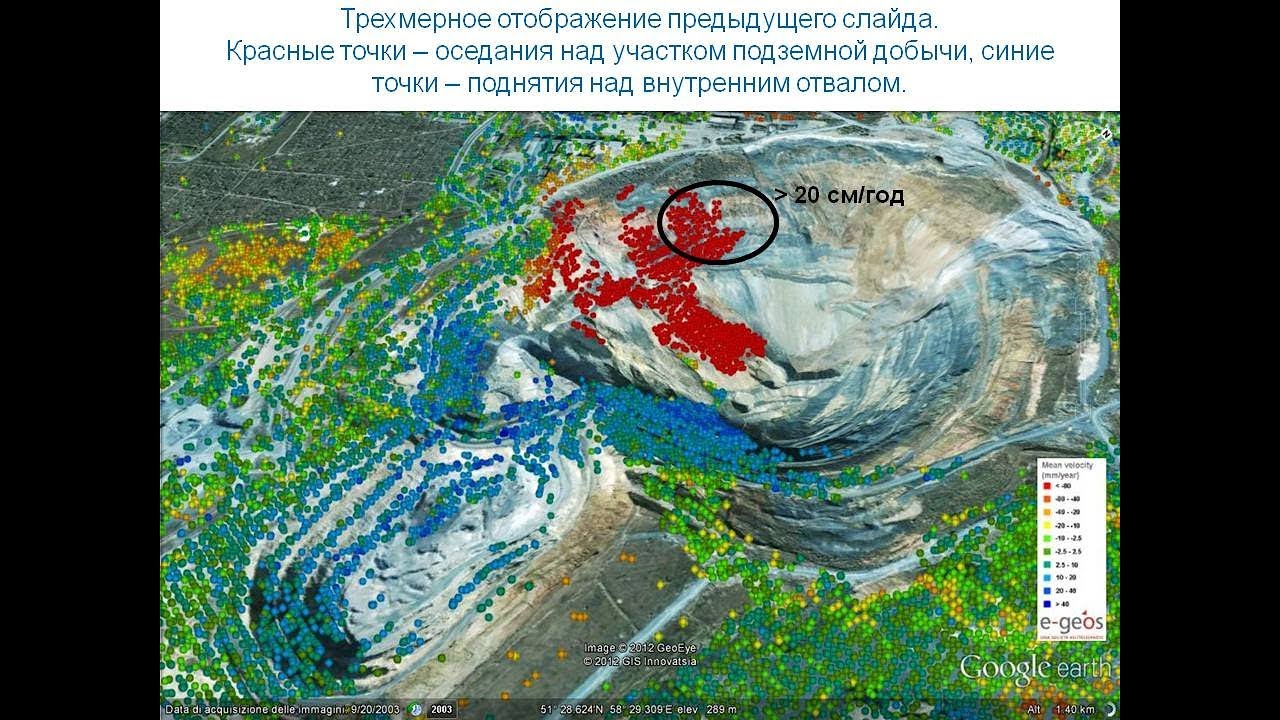 Космический радарный мониторинг смещений земной поверхности и сооружений. Юрий Кантемиров, Совзонд