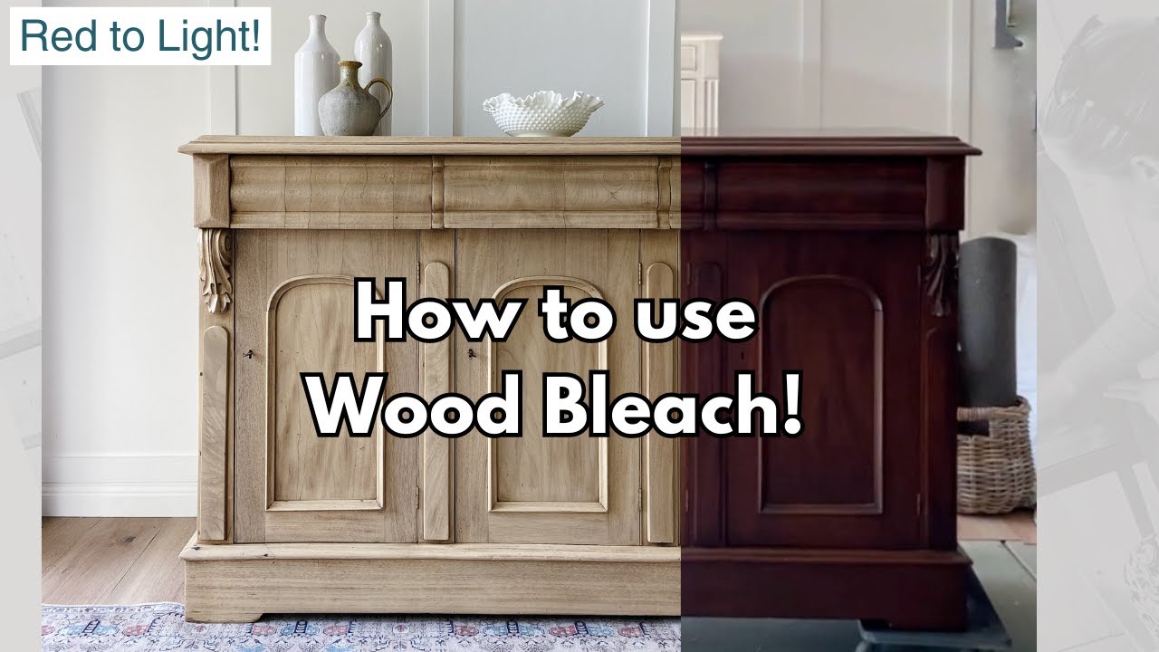 Master 2 Part Wood Bleach to Lighten Dark Wood Furniture! How I used Wood Bleach to Lighten Mahogany