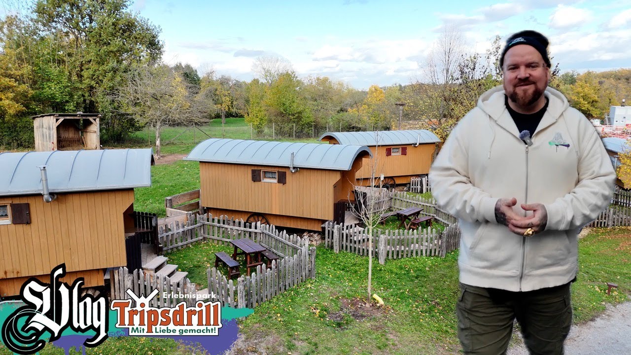 Übernachten im Freizeitpark - Schäferwagen - Erlebnispark Tripsdrill - Natur Resort - Vlog