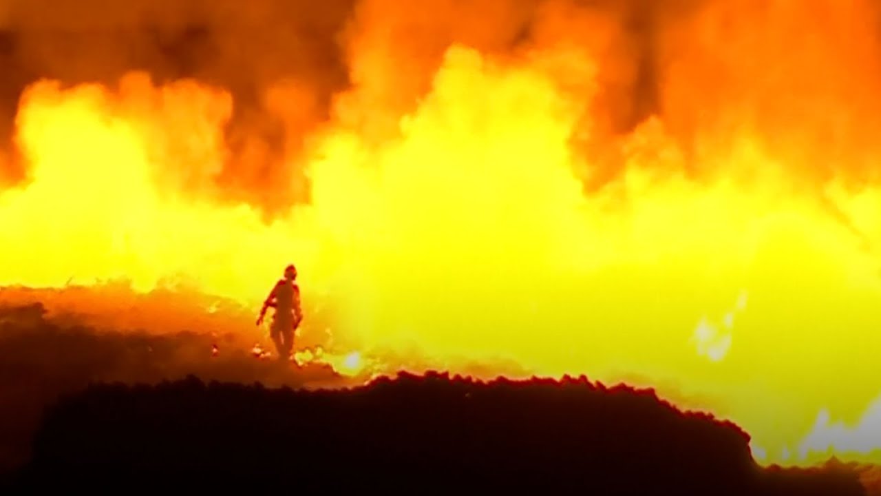 Saddleworth Moor fire: Crews tackle huge blaze