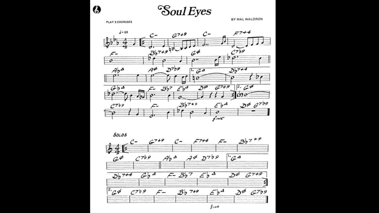 Soul Eyes by Mal Waldron | Play-along | Backing Track