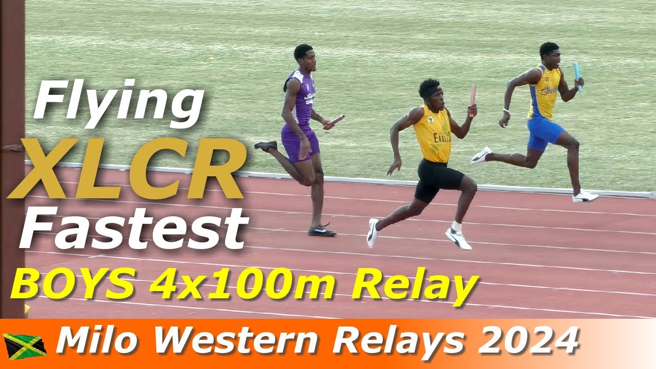 Excelsior High School Ahead Of Kingston College | Boys 4x100m Relay | Milo Western Relays 2024