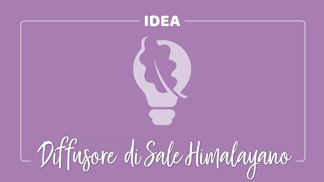 Diffusore passivo con Sale himalayano e oli essenziali