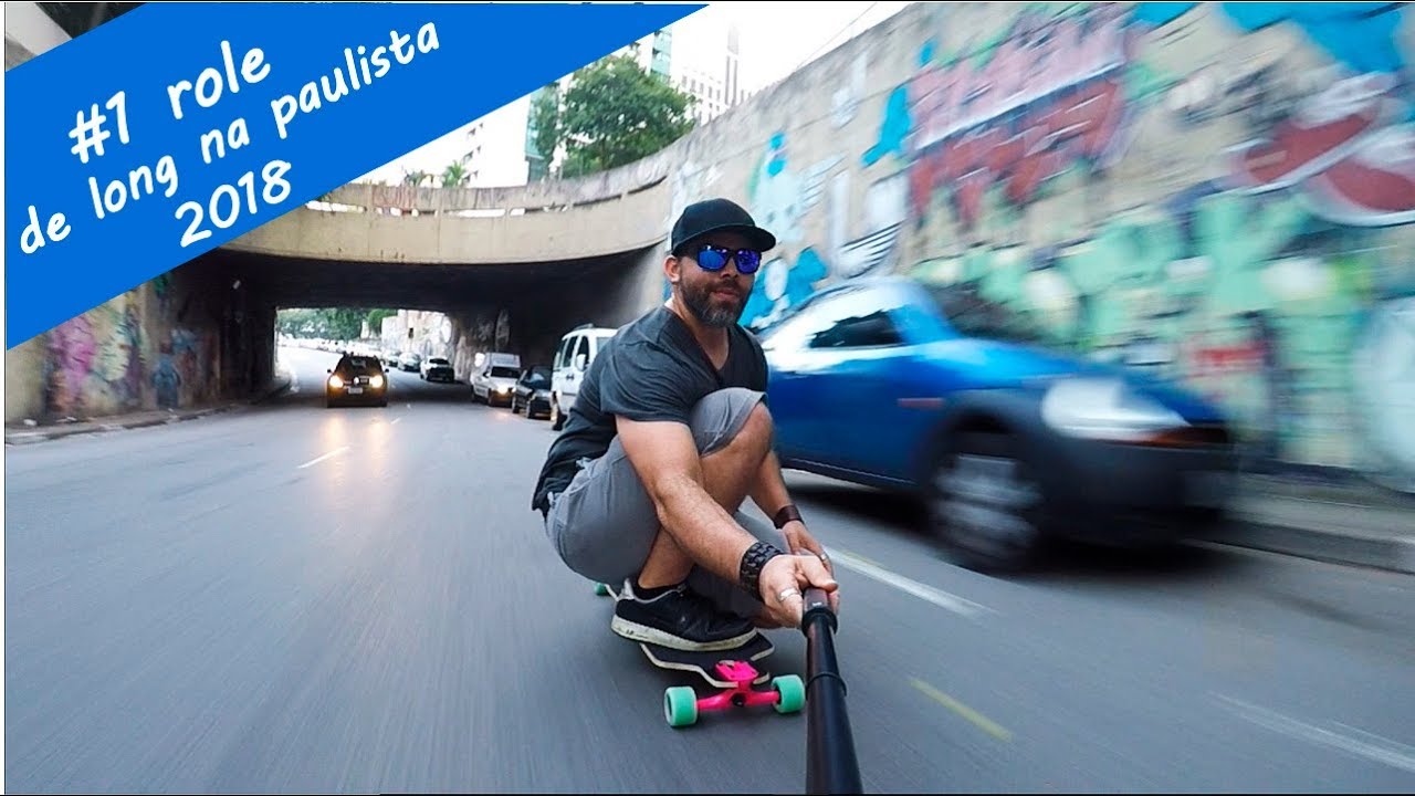1* role de longboard na paulista 2018