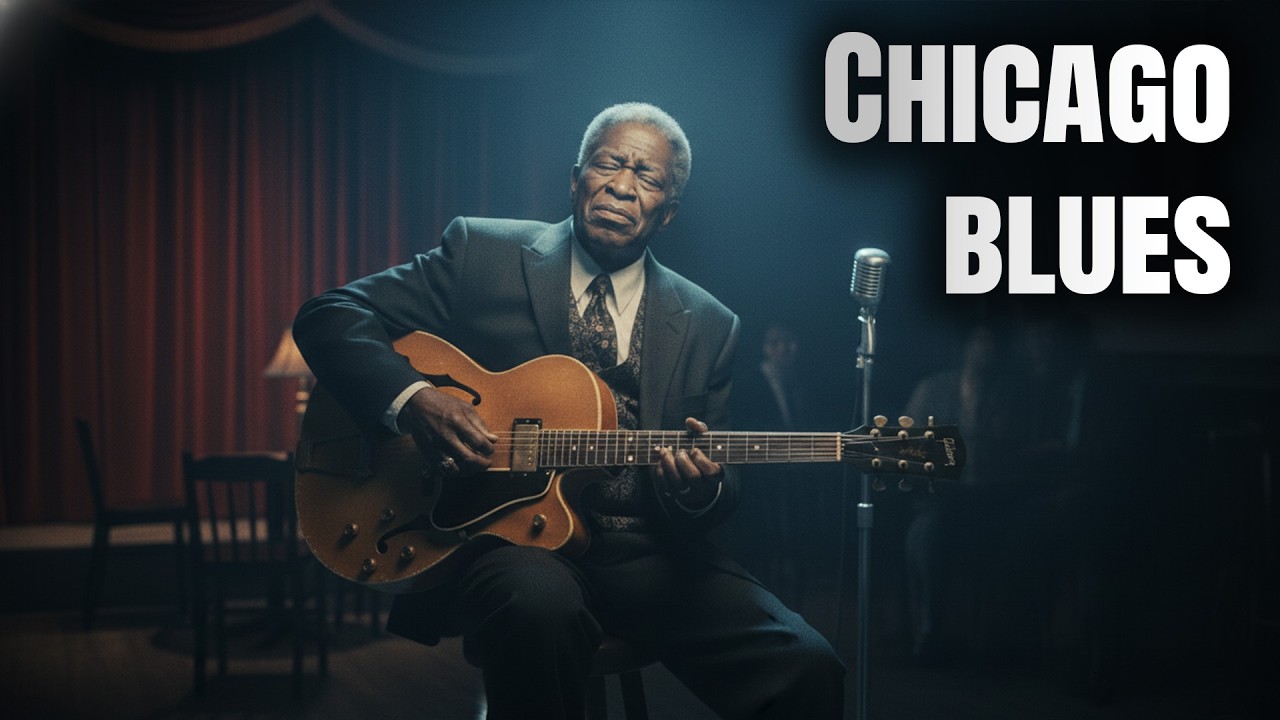 Chicago Blues Live 🎤 Deep Soul, Vintage Guitar & Midnight Jazz