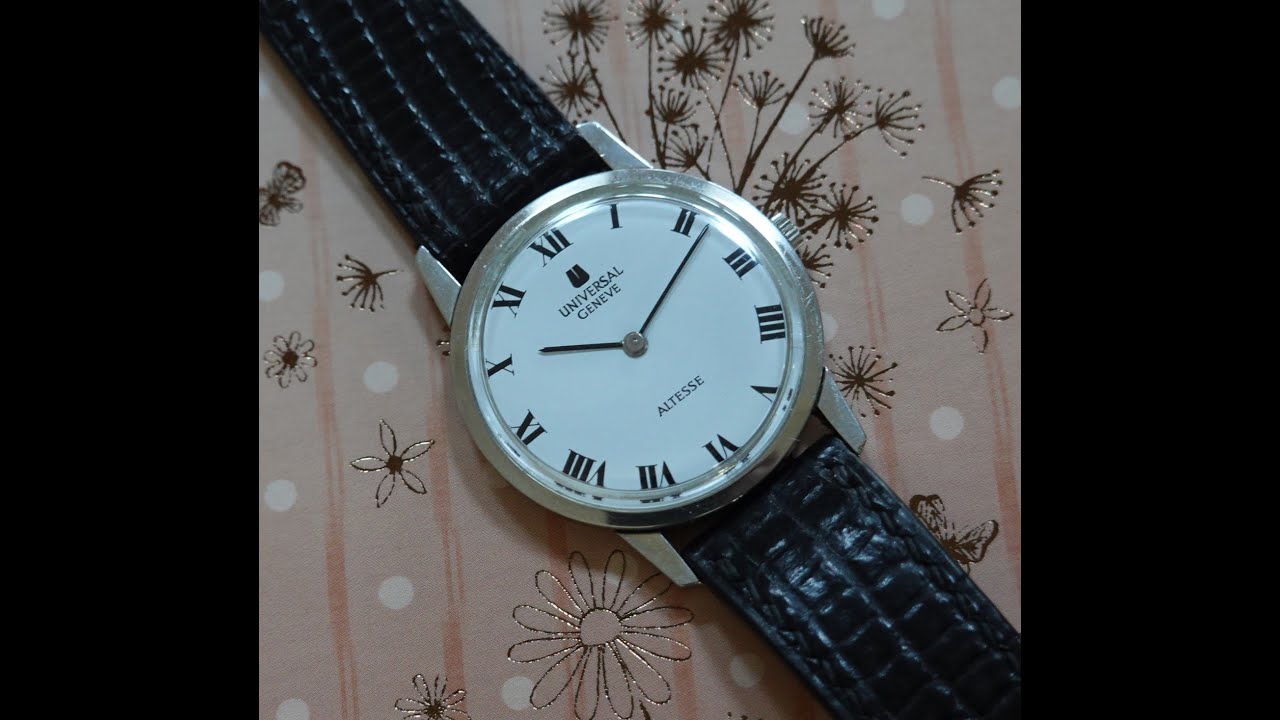 Мужские винтажные наручные часы Universal Geneve Altesse с ручным заводом, 1971 год. Артикул моде...