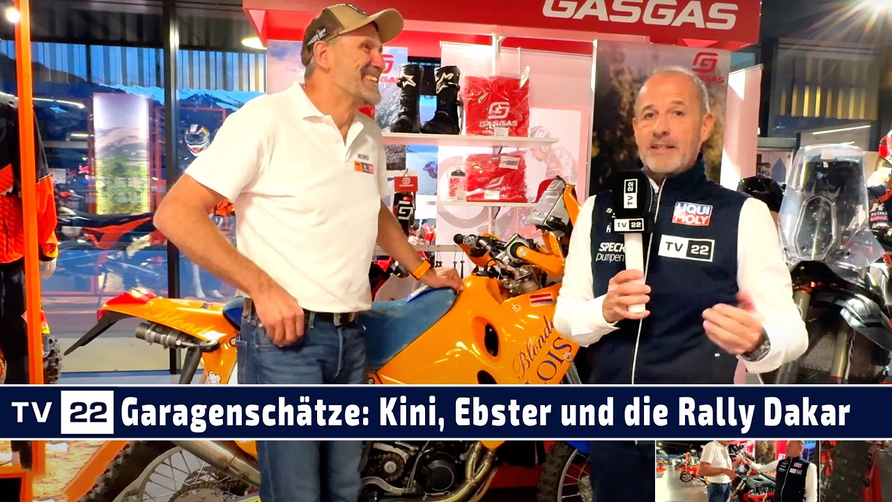 Garagensch&auml;tze: Die Bikes bei der Rally Dakar damals und heute mit Tobias Ebster & Heinz Kinigader