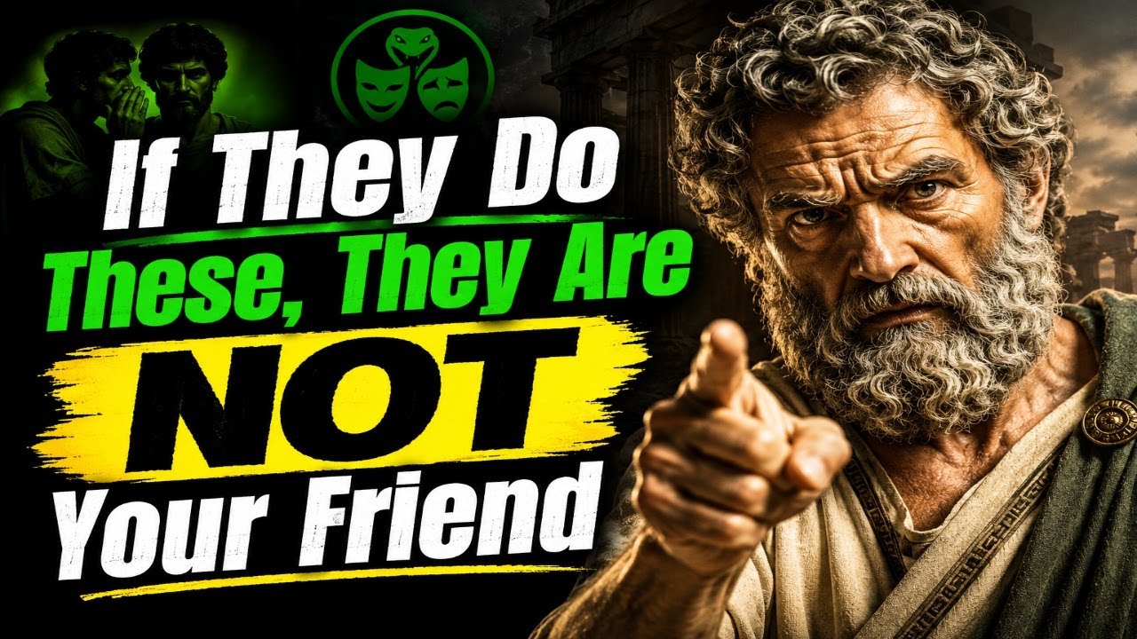 6 Stoic Ways to Spot a Fake Friend Before It’s Too Late l Stoicism l Stoic Mindset