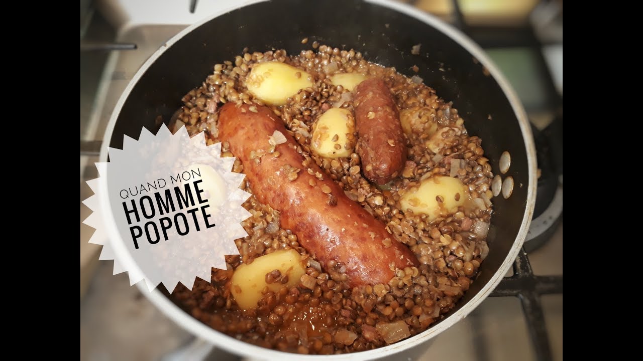 LES LENTILLES CHORIZO, VIN BLANC de MON HOMME #Quand mon homme popote