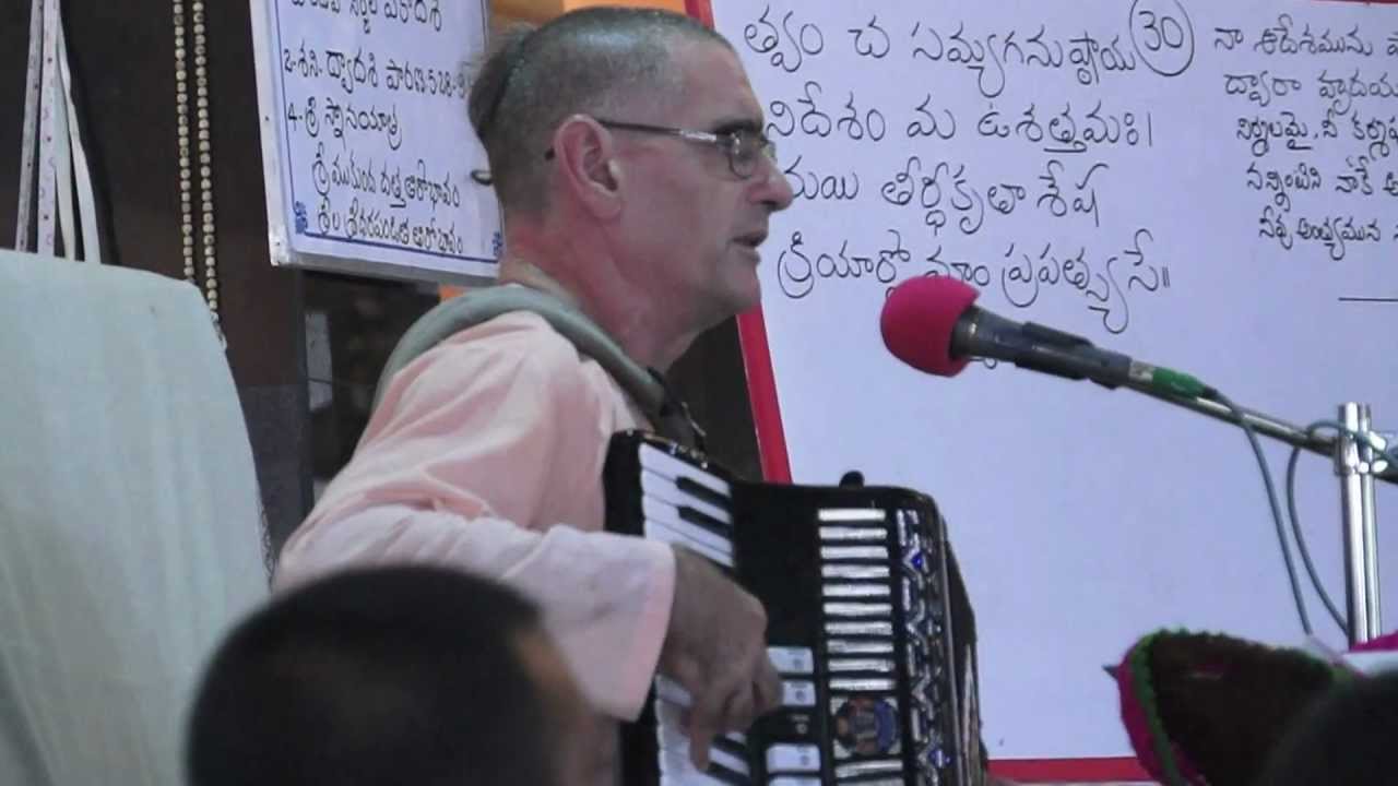 ISKCON Rajahmundry - Italy devotee's Harinama keertana