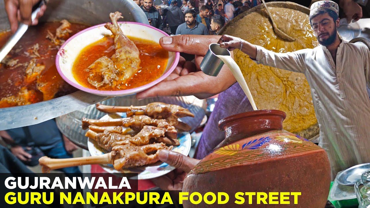 Guru Nanakpura Food Street in Ramzan | Gujranwala ke Paye, Hareesa, Lassi aur Chanay, Street Food PK