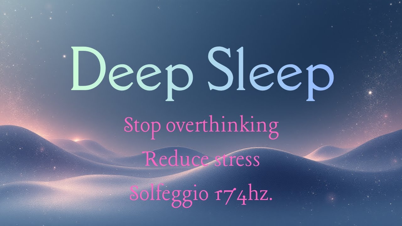 Frequency 174hz Deep sleep and healing. Stop overthinking. TV BLACK SCREEN VER. #chakras #deepsleep