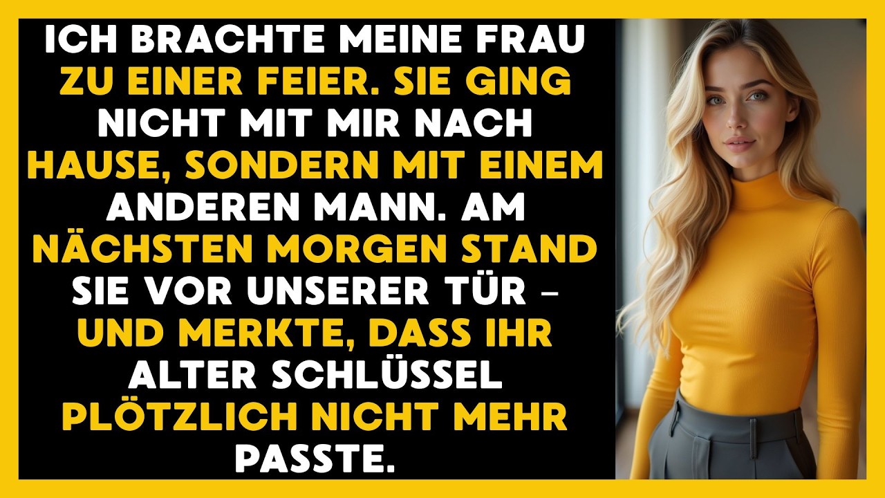 Nach Der Party Ging Meine Frau Mit Einem Anderen, Am Nächsten Tag Passte Ihr Schlüssel Nicht Mehr.