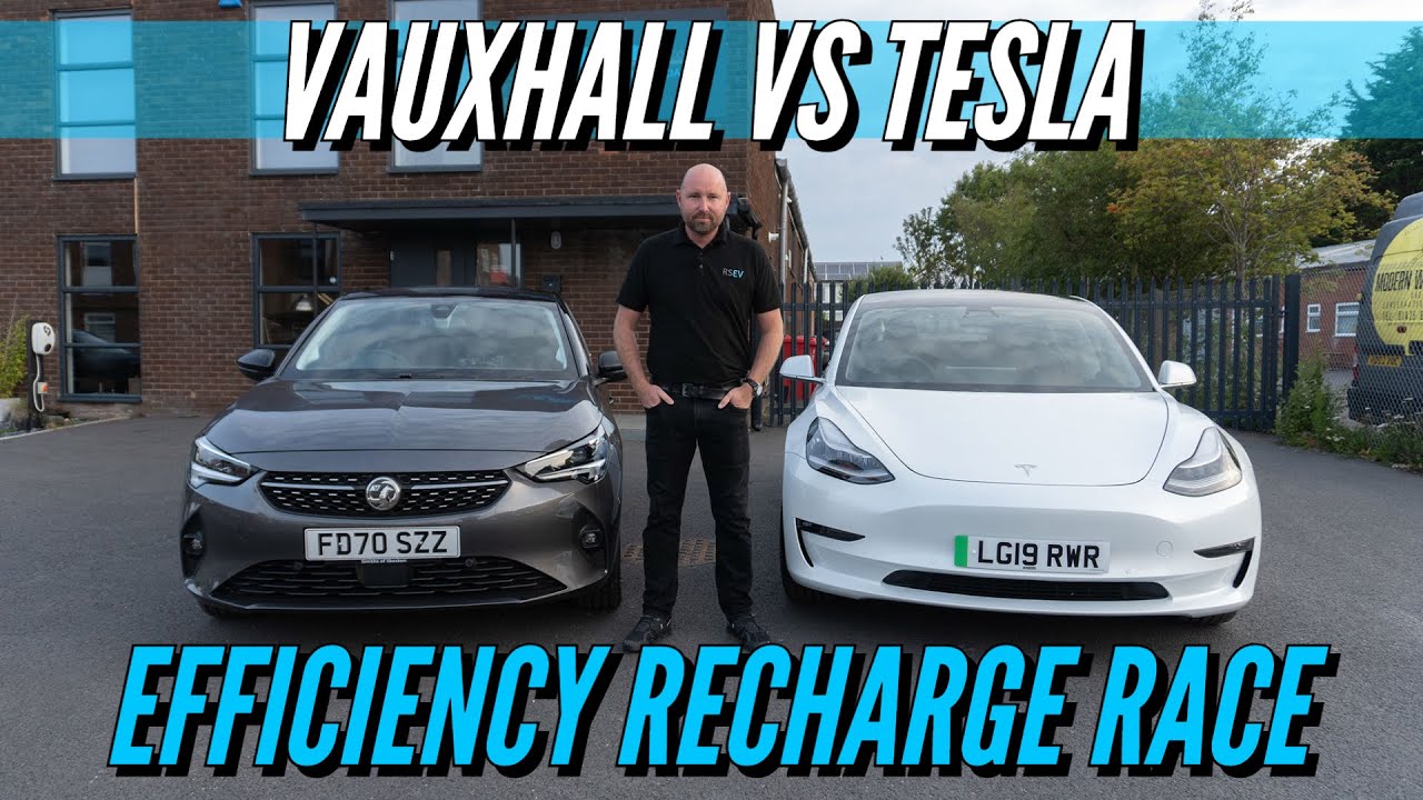 Эффективность Tesla Model 3SR+ против Vauxhall Corsa-e: 370 миль за день (это невозможно, говорит...