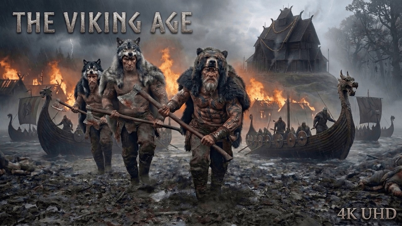Legends of the North: Berserkers, Uppsala Temple & Viking Culture (4K Cinematic Ambience)