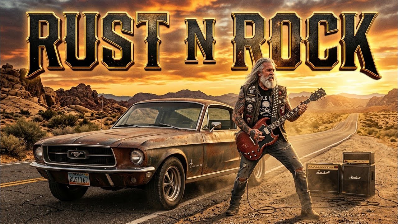 RUST N ROCK MUSIC – Highway Rebels Never Stop | Ultimate Rock Ride.