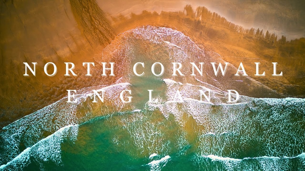 NORTH CORNWALL ENGLAND - Ambient Ocean and Relaxing Music With Beautiful Nature (4K Video Ultra HD)