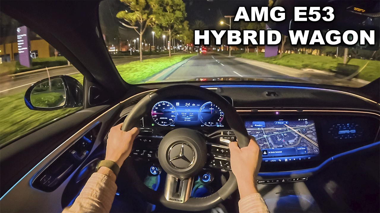 2026 Mercedes-AMG E53 Wagon POV Night Drive (3D Audio)(ASMR)