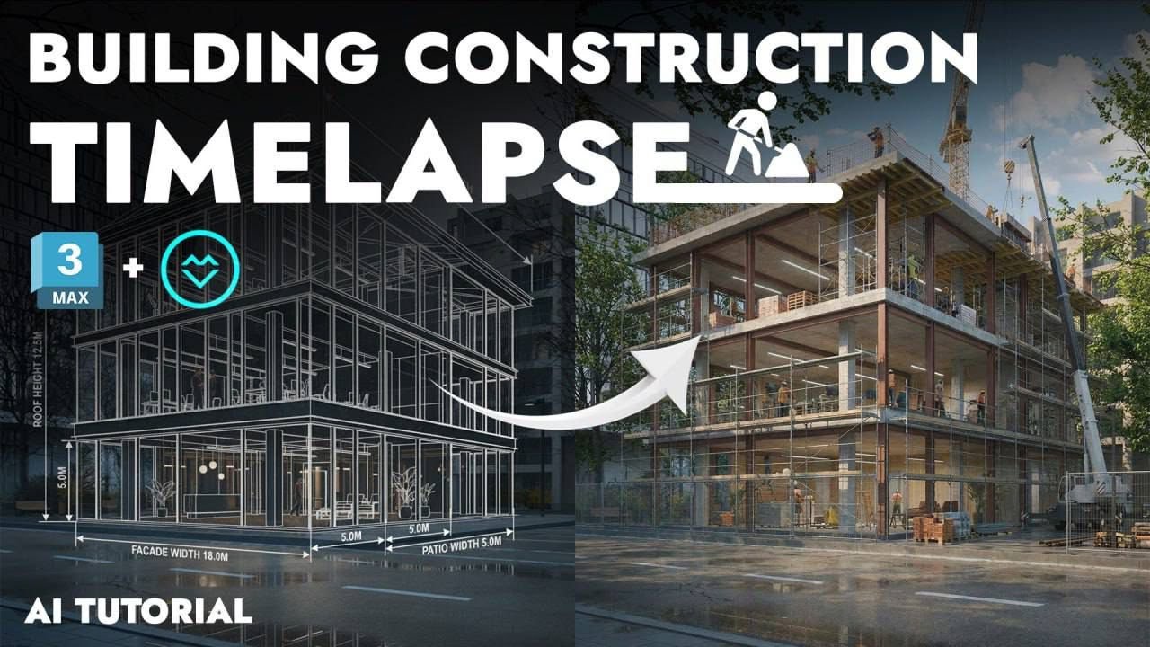 Building Construction Timelapse in 3ds Max + VizMaker AI [Free Webinar]