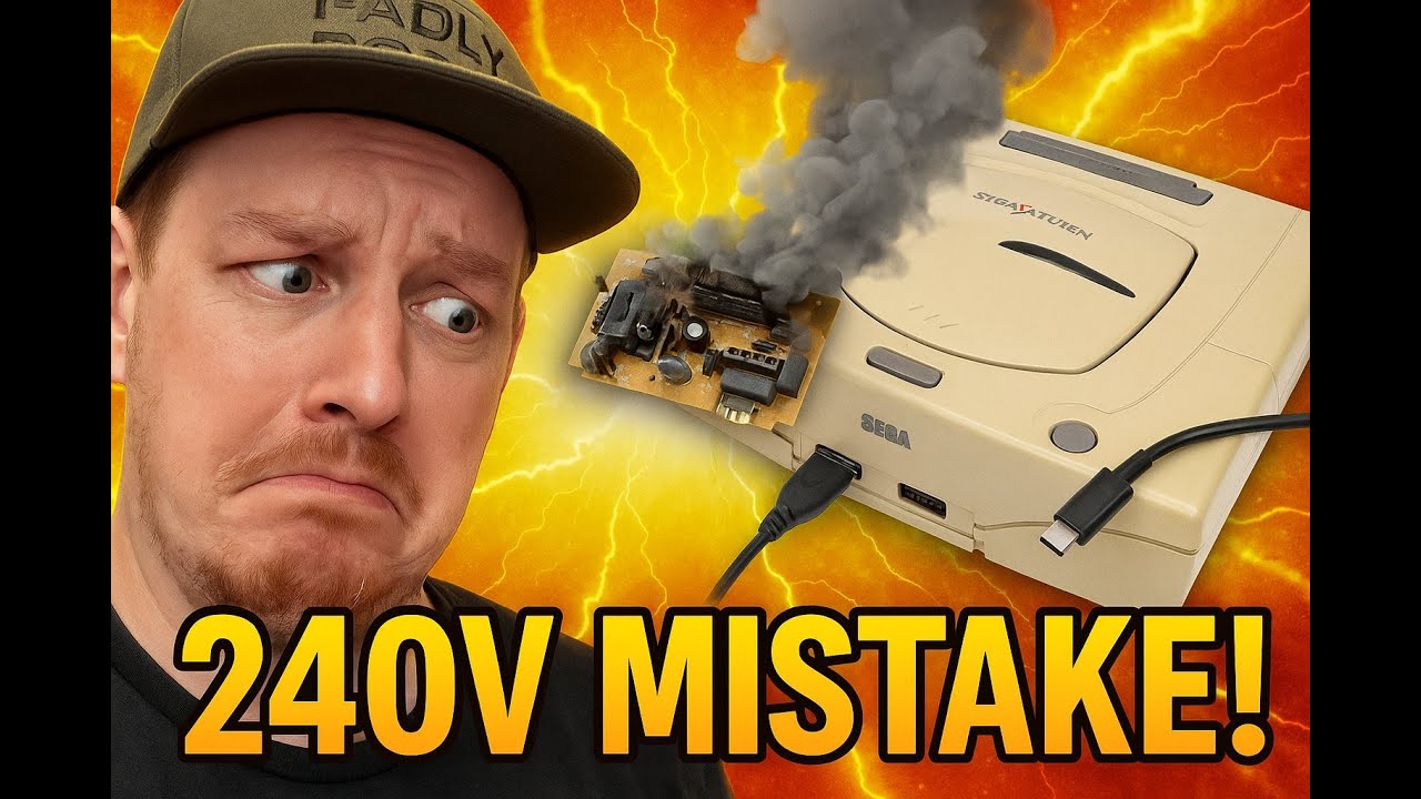 240V Into 100V Japanese Sega Saturn – Fixed with USB-C Power!