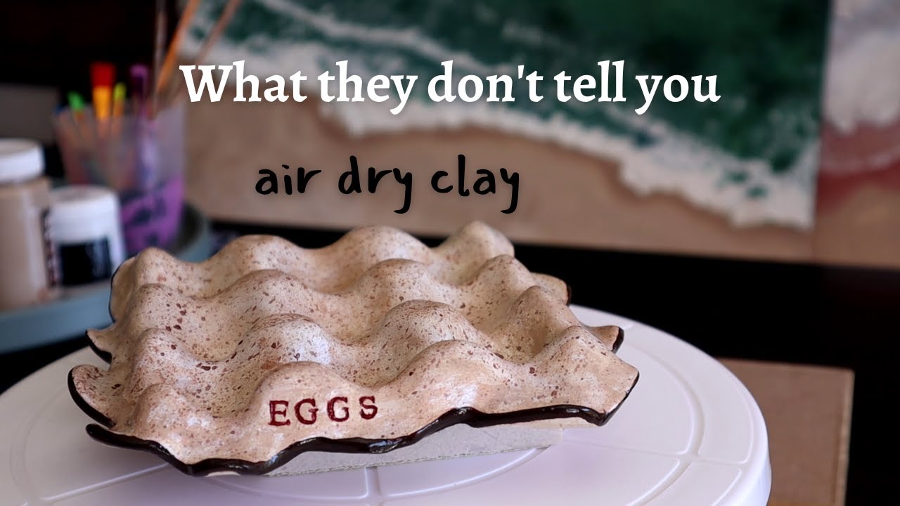 Air dry Clay Tips for beginners | How I seal air dry clay