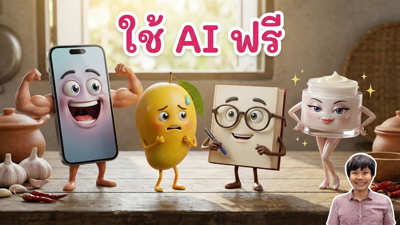 พิมพ์คำเดียว ได้ทั้งคลิป สอนใช้ AI ฟรี สร้างตัวการ์ตูนพูดได้