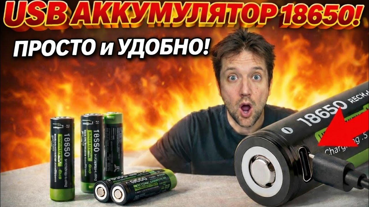 USB Аккумулятор 18650: Литиевый Li-ion с зарядкой Type-C | Обзор спустя 2 года