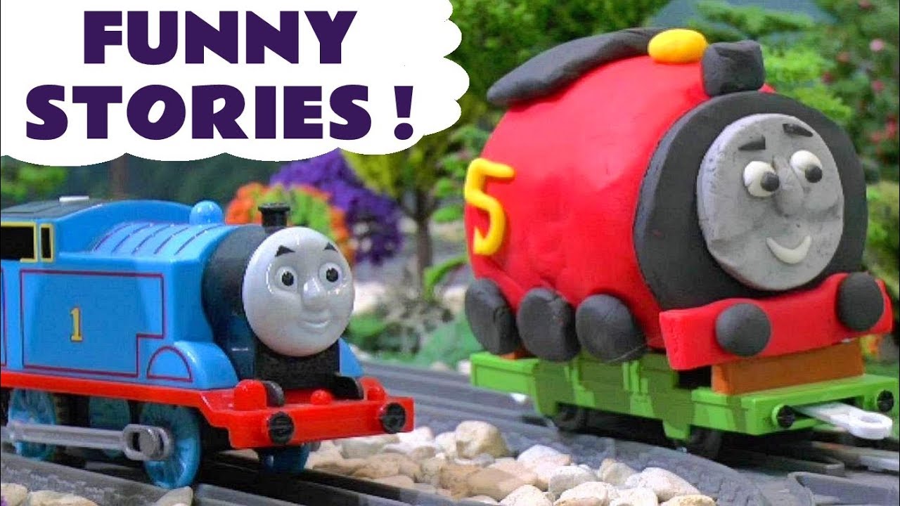 Thomas & Friends Funny Stories With Play Doh And Tom Moss