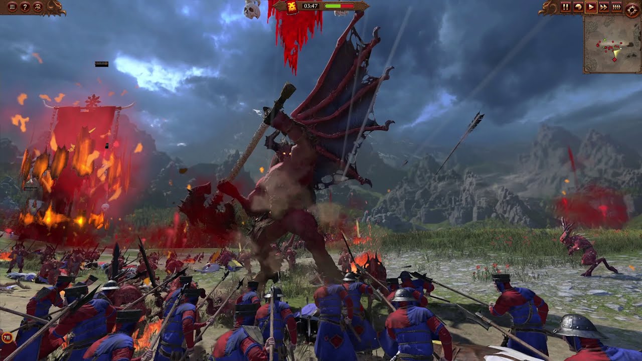 Warhammer 3: Forces of Khorne vs Bretonnia