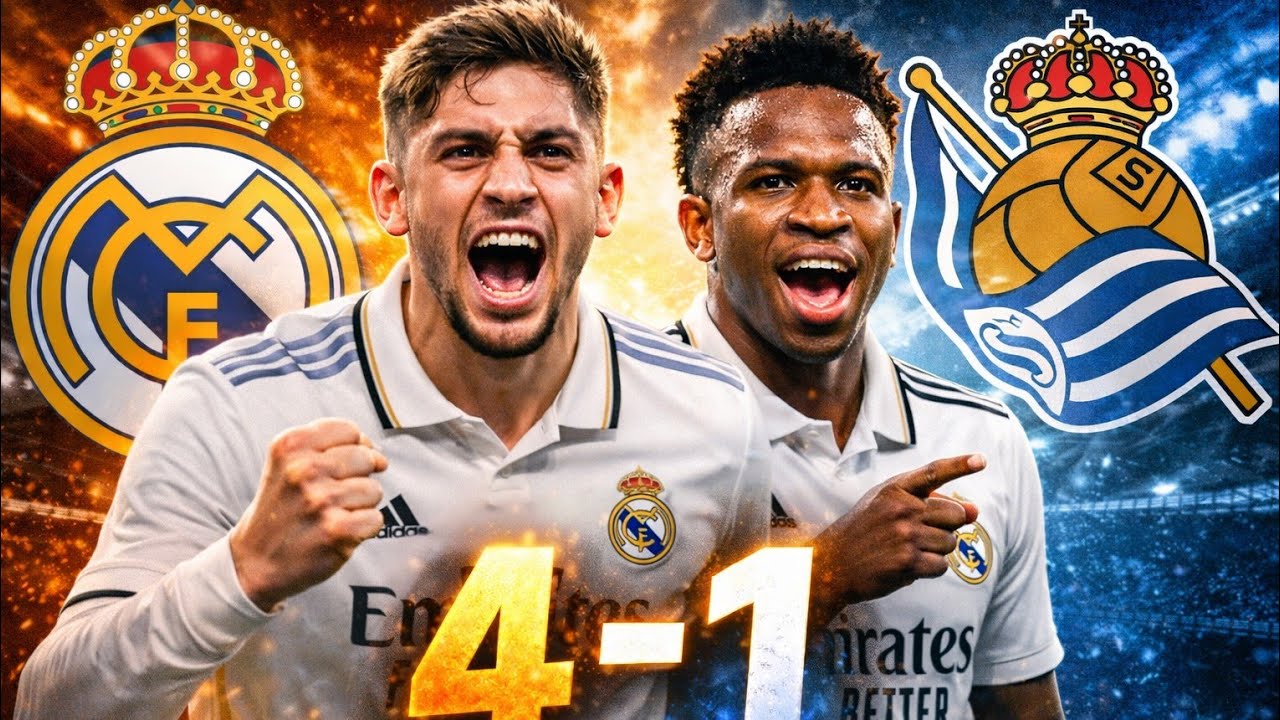 Debrief Real Madrid 4-1 Real Sociedad.Merci les Avengers. VINICIUS TRENT  tranquille VALVERDE PPR