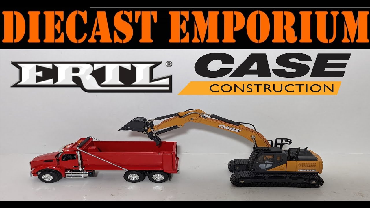 1:50 Scale ERTL Prestige Collection Case CX220E Excavator with Thumb Unboxing & Review
