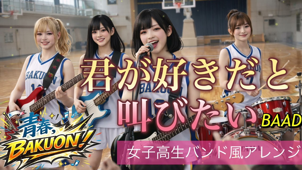 『君が好きだと叫びたい』女子高生風バンドアレンジ🎸スラムダンクOP主題歌