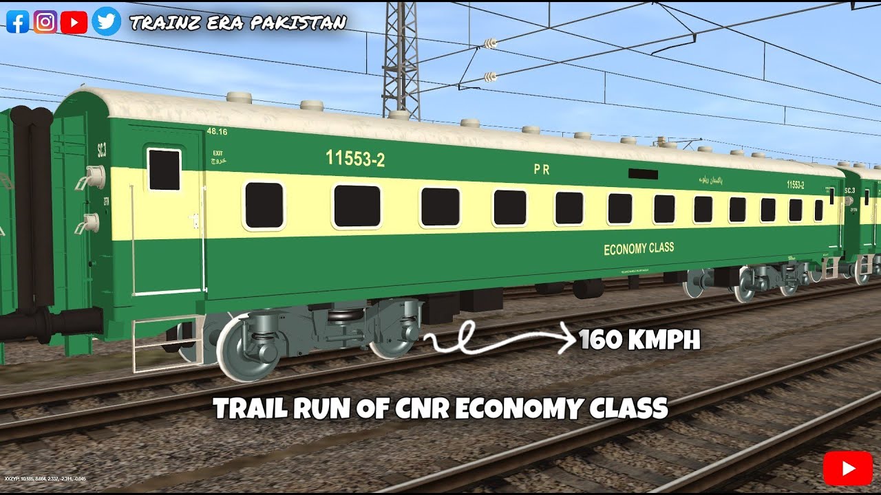 CNR COCHES PAKISTAN RAILWAY TRAIL RUN IN TRAINZ 12 | #trainzsimulator #train #trending #viralvideo