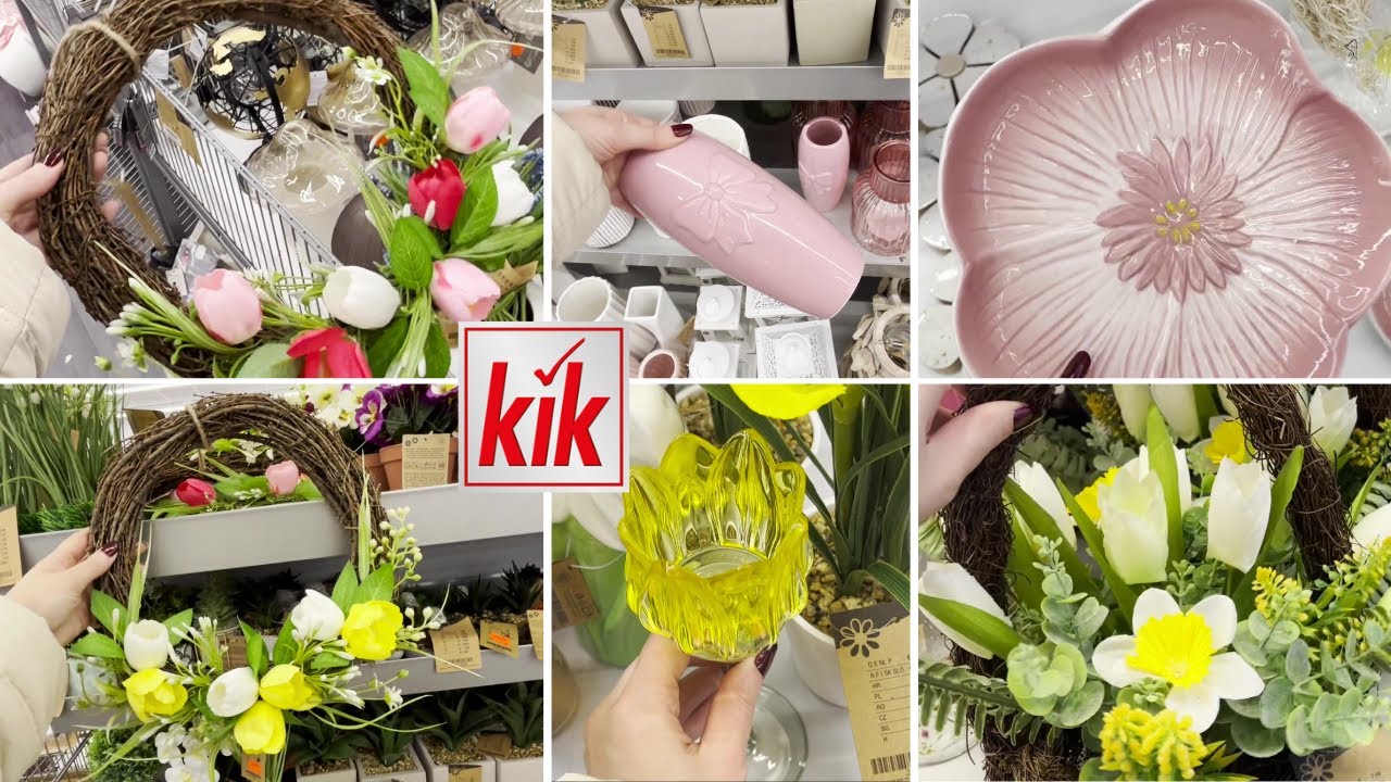 Новинка в KiK / Весенние венки / Тарелки в форме цветов