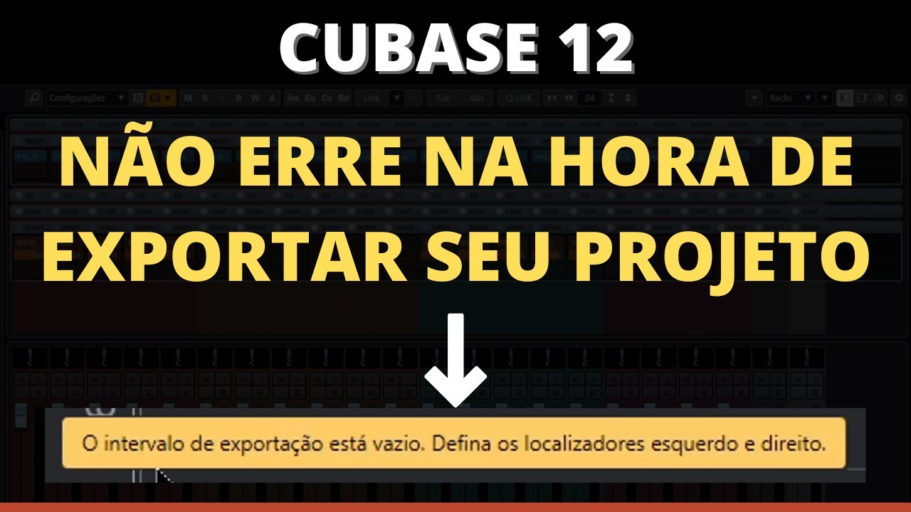 COMO EXPORTAR PROJETO PARA MP3 OU WAVE DE FORMA CORRETA NO CUBASE 12
