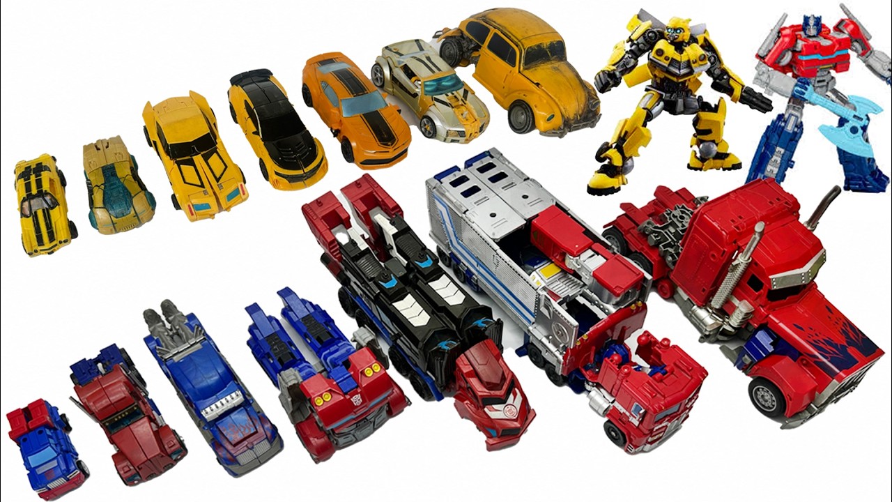 Different Leader Optimus Prime & Bumblebee Robot Generations: Ultimate Toy Size Evolution Comparison
