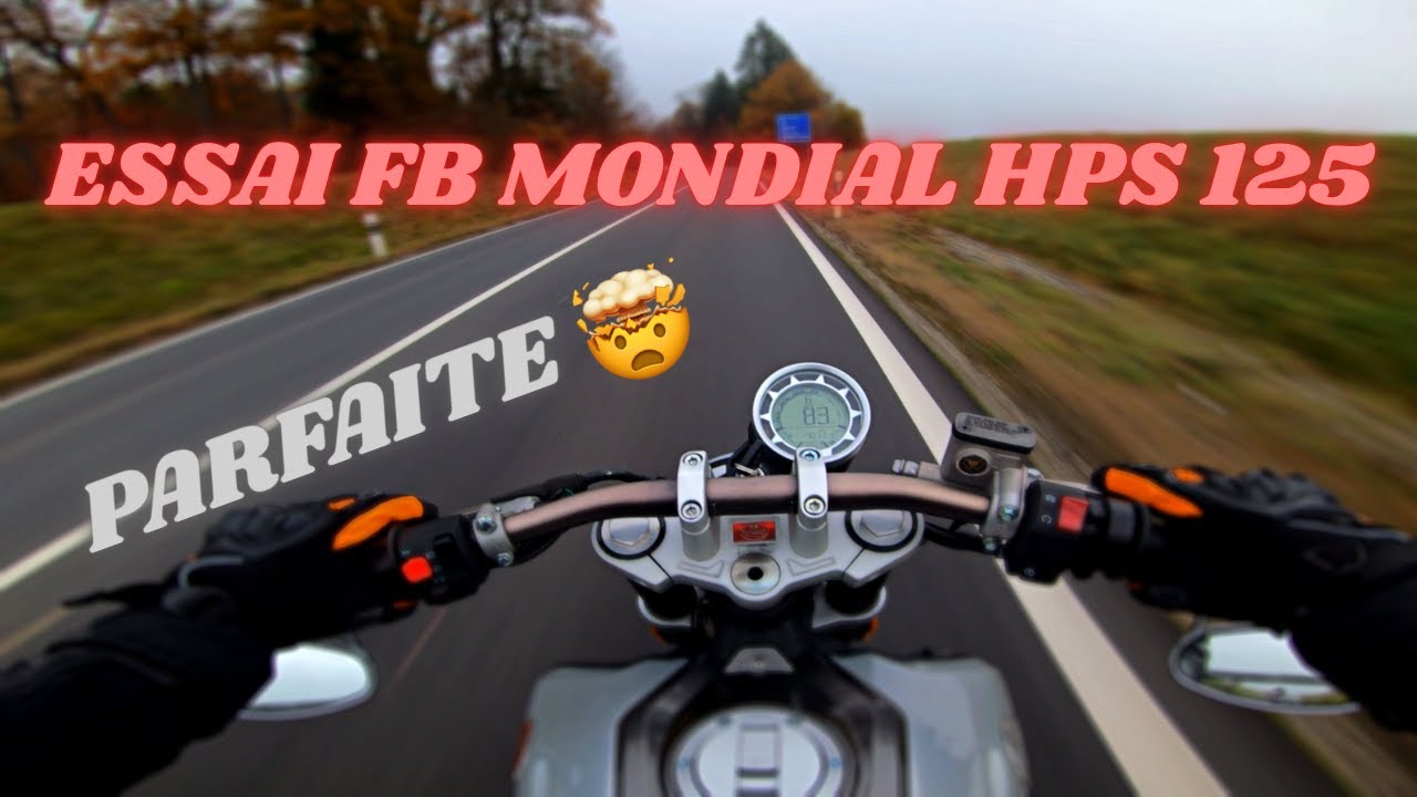 Essai FB Mondial HPS 125      #125cc #gopro #hipster #motovlog