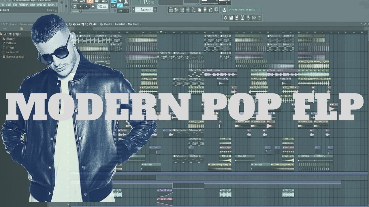 Exclusive Professional Modern POP FLP Template (Major Lazer, Clean Bandit, Dj Snake Style)