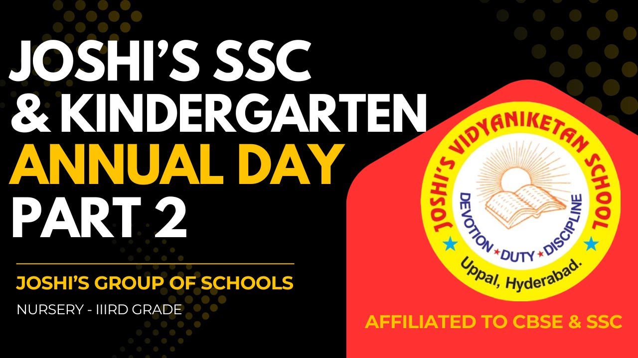 Joshi’s SSC Annual Day 2026 Part 2/4 | Nursery – Grade 3