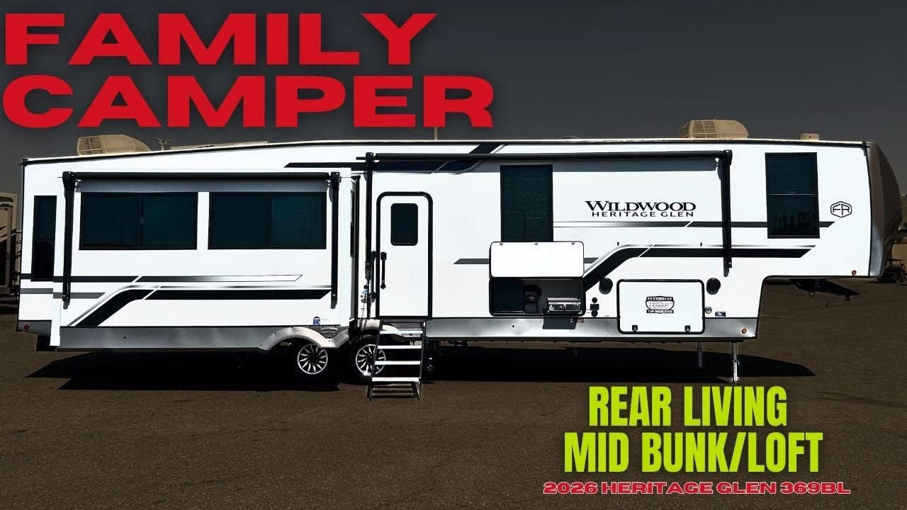 New 2026 Forest River RV Wildwood Heritage Glen 369BL!